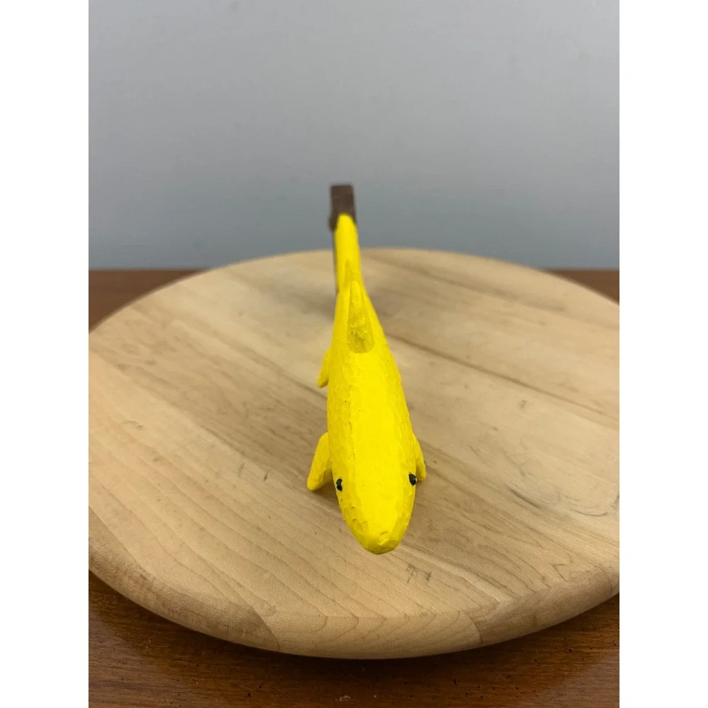 Dogfish Head Craft Brewed Ales Yellow Shark Beer Tap Handle 3D‎ Figural Fish